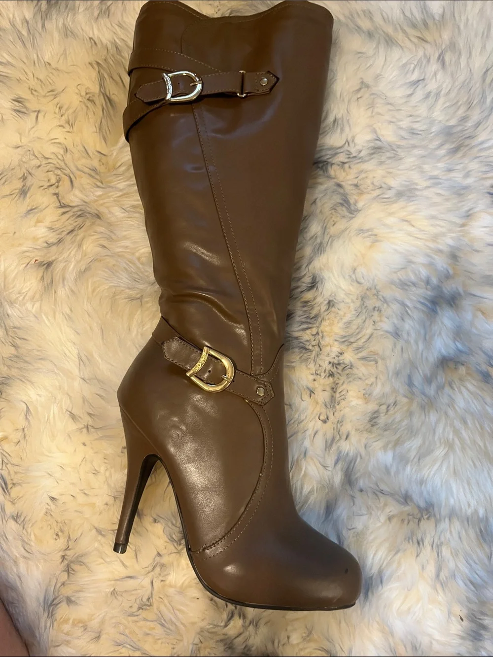 NEW SEXY  DEVON WINDSOR Tall Brown Over-the-Knee Riding Boots